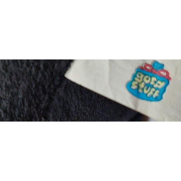 Black Halloween Cat Plush Hunched Up Orange Ribbon Good Stuff - Picture 7 of 9